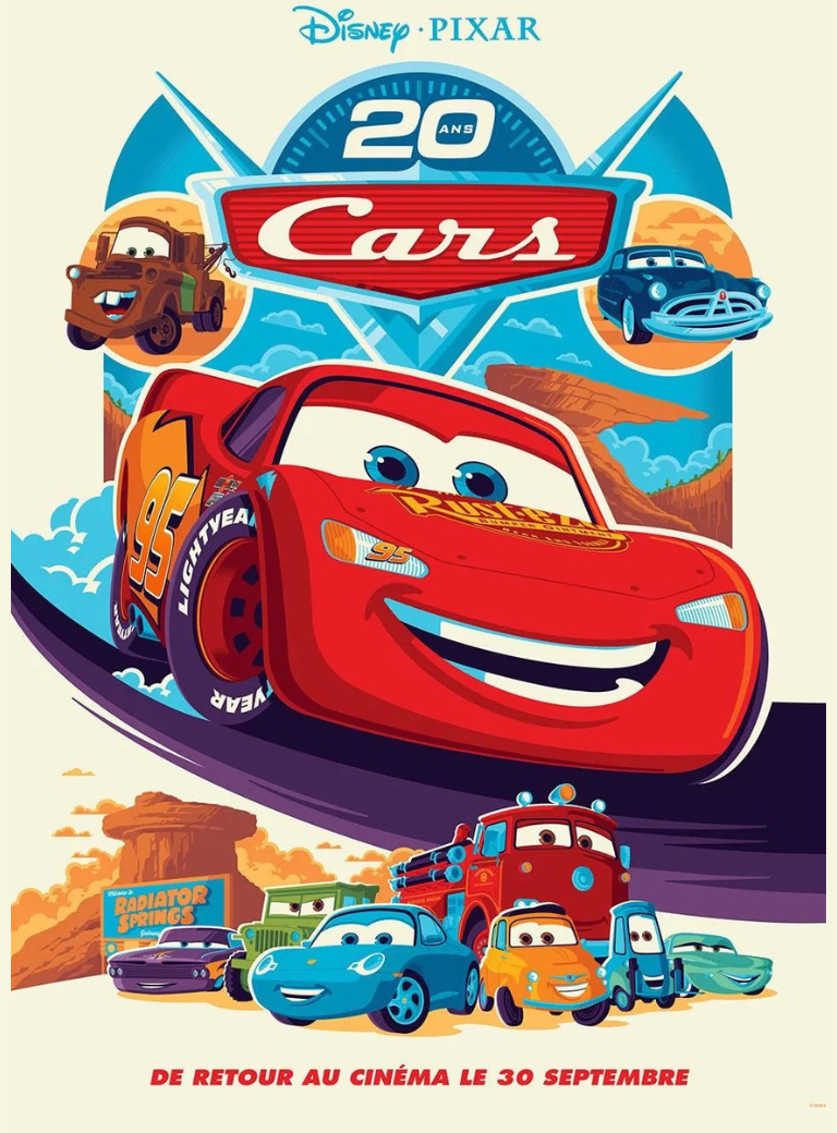 Affiche du film Cars Quatre Roues